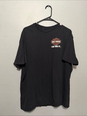 Harley-Davidson Black Tee with Orange Logo